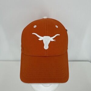 Texas Long Horns Baseball Hat Adjustable Orange/White Licensed Signatures‎ Brand